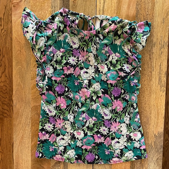 Banjanan Olga Ruffled Cotton Blouse Fiesta black - Picture 5 of 6